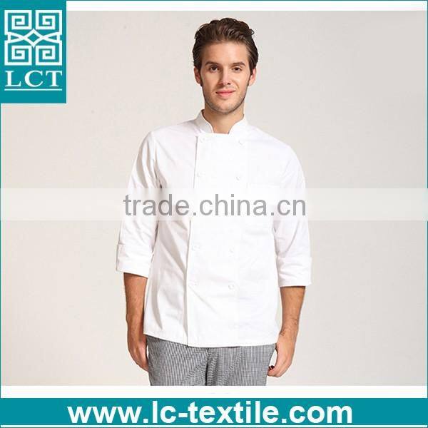 wholesale in stock long sleeves white color kitchen chef workwear for Australia