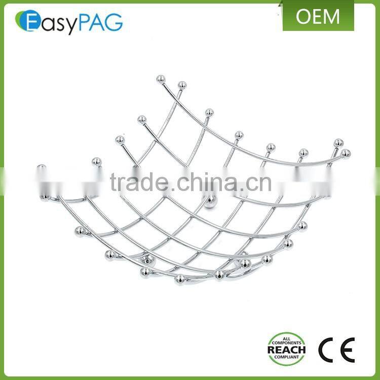 Home supplies modern design metal wire fruit basket