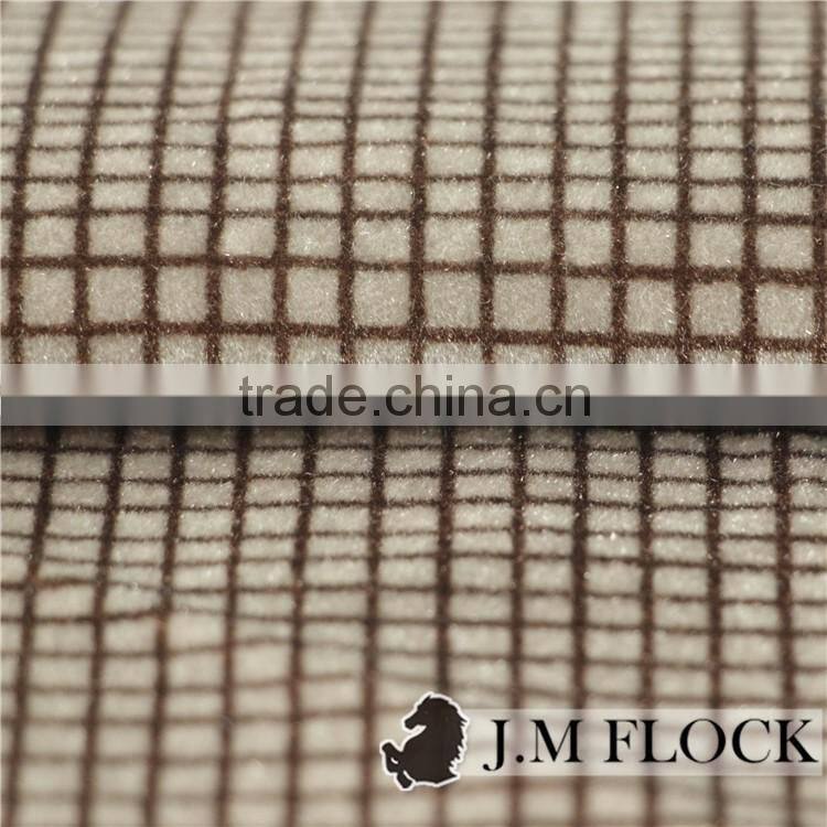 polyester flocked fabric/flocked suede fabric/suede flocking fabric