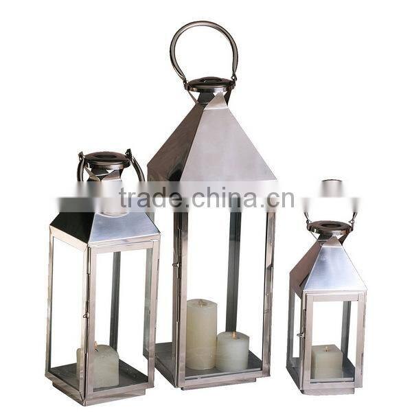 Home decoration Stainless steel candle lantern