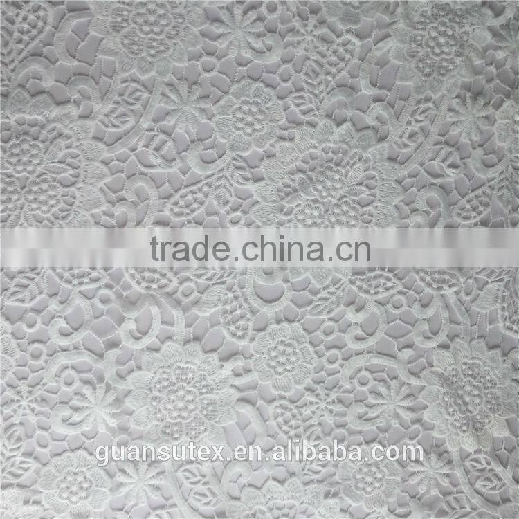 fashion french embroidery lace fabric for wedding dresses