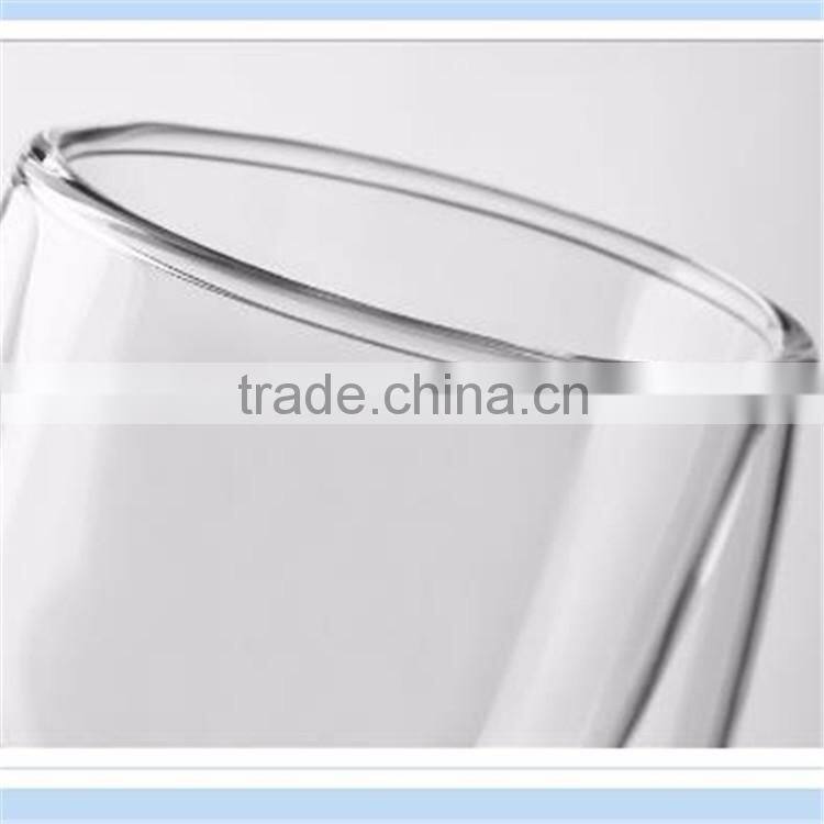Hand made borosilicate glass tea cup double wall glass cup in stock,small order can be accept
