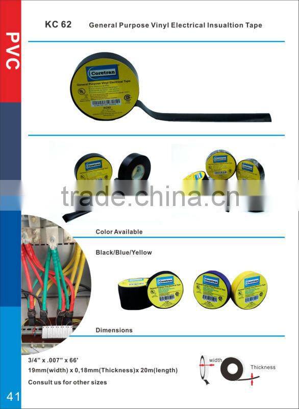 Vinyl pvc sealing tapes for telecommunications cable connections from china manufacturer