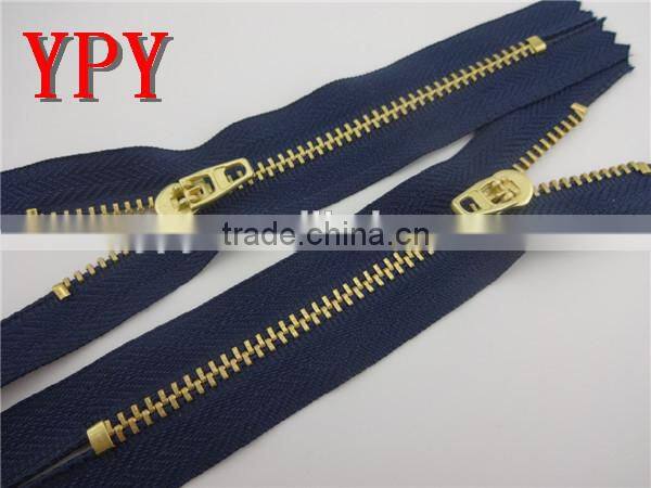 standard bottom metal zipper