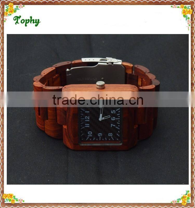 2016 New Arrival Bamboo Wooden Watch, Custom Logo Japan Movt Quartz Wood Watch