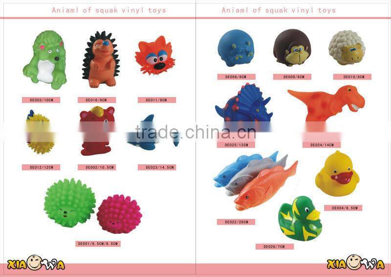 2014 Vinyl Elephant squeaky toys for dog, colors available