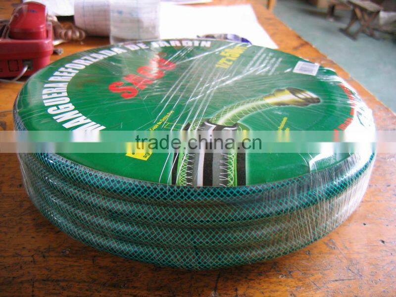 colorful PVC braided fiber reinforced net hose with logo