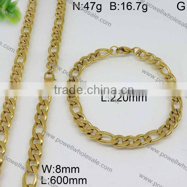 Powell wholesale popular china suppliers 18 carat gold jewelry sets