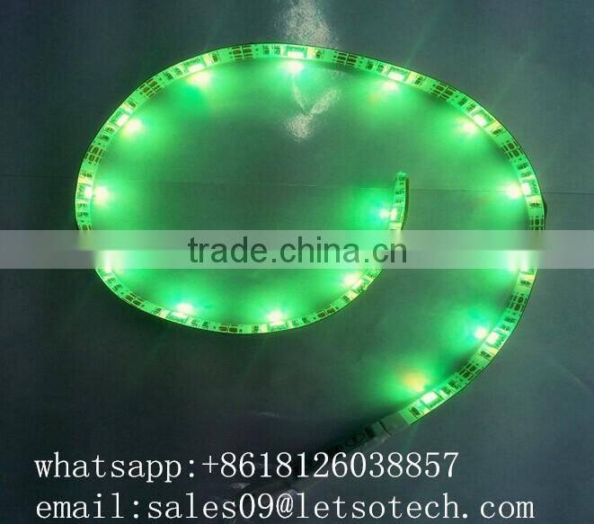 best selling CE RoHS Certification 2 years warranty 50cm 15leds led tape lights ip65 waterproof 5050 rgb suit with 3M adhesive