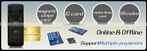 bluetooth Android handheld/portable POS pda with printer nfc barcode scanner