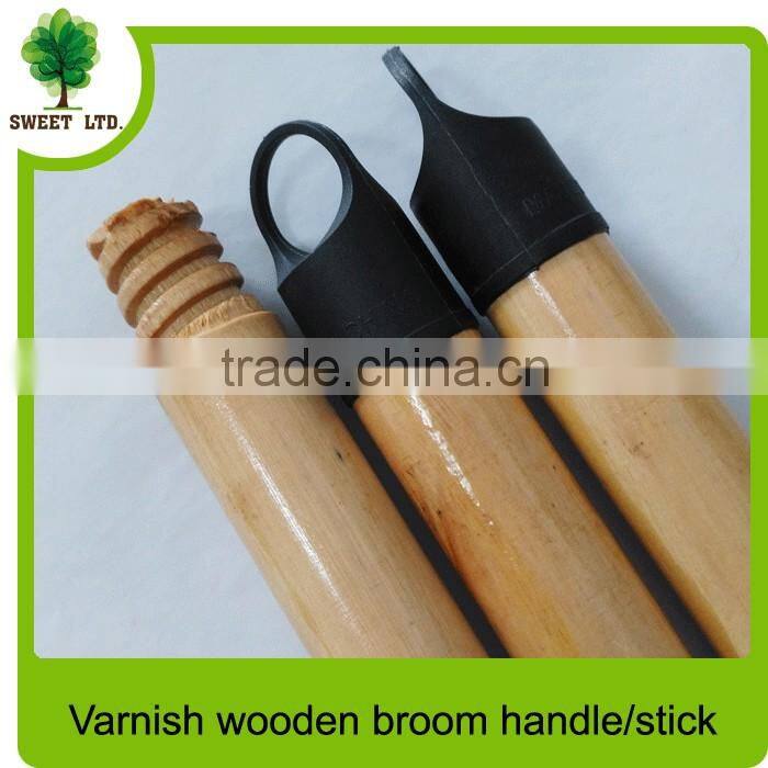 Factory price varnished wood mop handle soomth wood handle 120*2.2CM