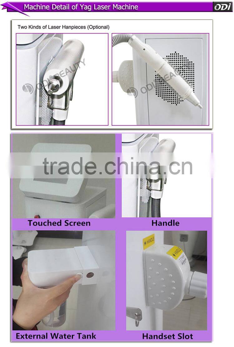 OD-LS900 Strong and fast eyebrow tattoo removal yellow robs yag crystals laser