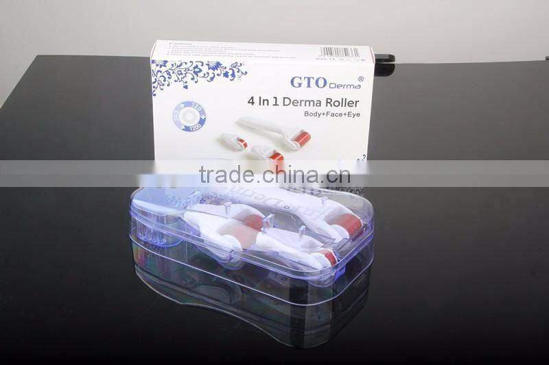 CE,FDA,ROHS Certification Derma Rolling System Type 4 in 1 derma roller