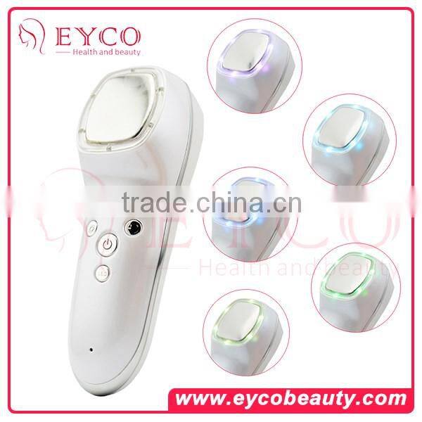 Personal Use Handheld Cool and Heat Hammer Facial Beauty Device with LED Lights
