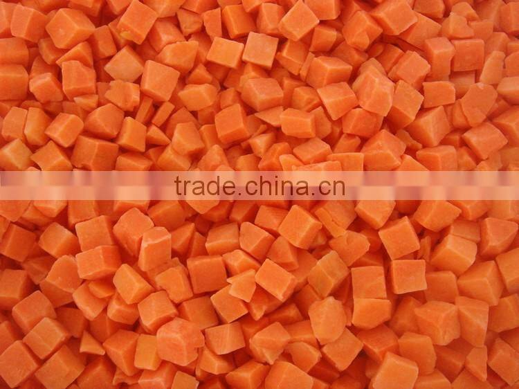 Healthy frozen organic carrot, iqf carrot
