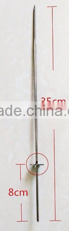 stainless steel skewers/BBQ skewers/charcoal BBQ skewers with gear