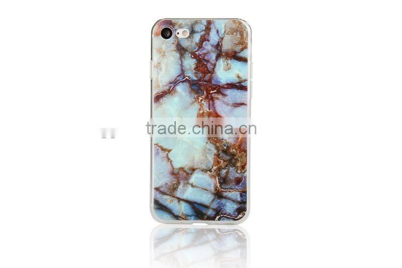 GVC Marble case for iphone 7 PLUS SOFT SILICONE GEL RUBBER case,CREATIVE TPU case for iphone 7 COVER Case STONE STYLE
