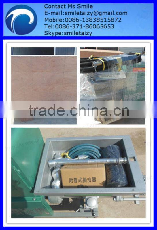 Cement plaster spraying machine with compact structure for durable using