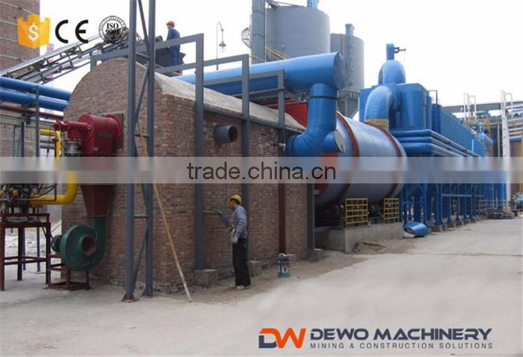 Dry-mixed mortar 3 Pass Rotary Drum Drying Machine used in foundry industry