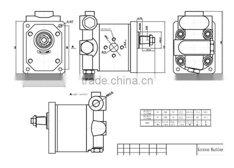 X527-12/10V consant flow pump for Case tractor