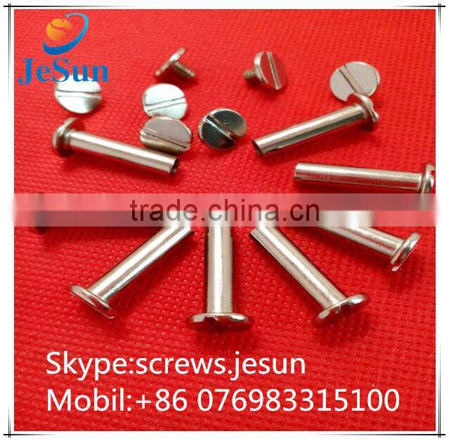 2015 hot sales Book Binding Screw ,Photo Book Screw,brass male and female screw with logo