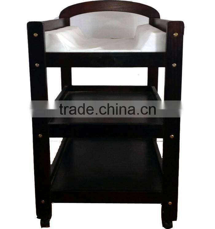 Australia Style Sleigh 3 Tier Solid Wood Portable Baby Change Table