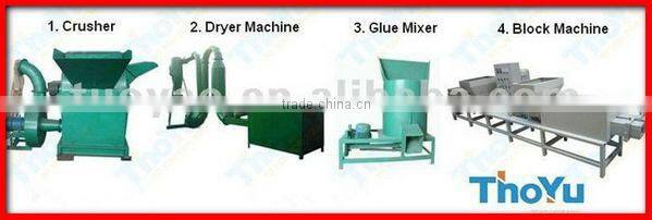 Hot Press Machine for Waste Wood Block Making