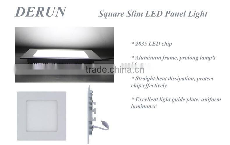 Led Panel Light 18w 85V 265V 2700K 4200K 6400K Square Shape Ceiling Panel Light