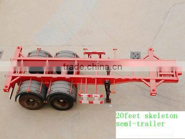 high quality cheap skeleton semi trailer