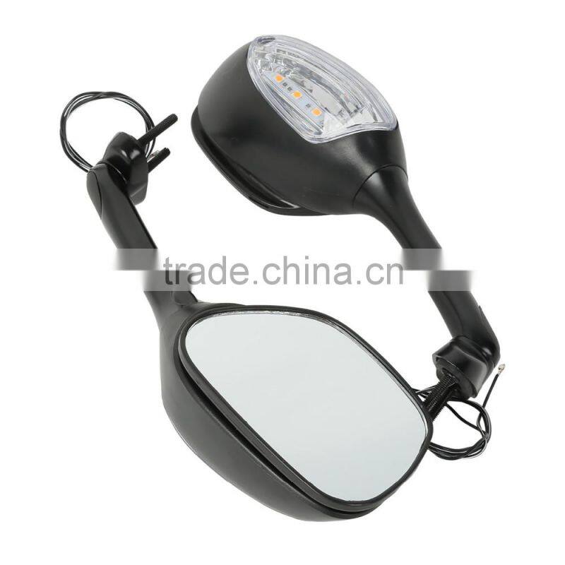 LED Carbon Fiber Rear View Mirrors For Suzuki GSXR600/750 06-15 GSXR1000 05-15