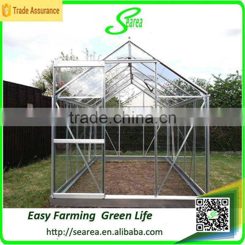 Hot sale single tunnel polycarbonate greenhouse