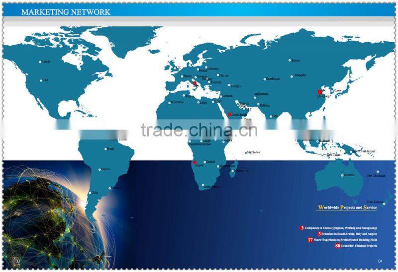 Quick installation luxury light steel structure villa