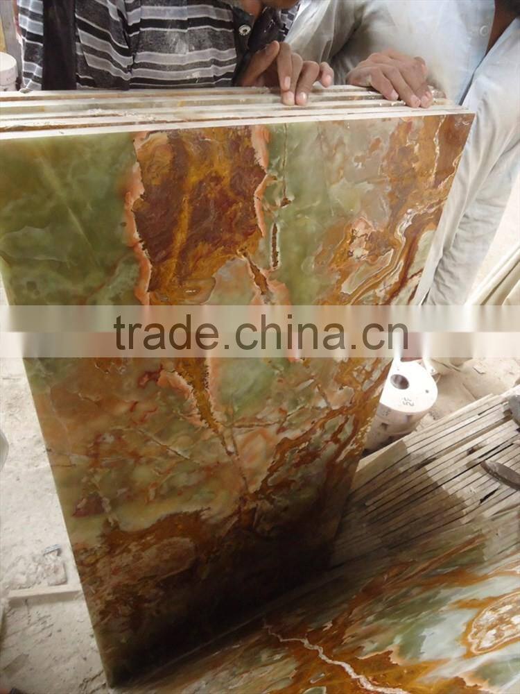 Natural Color MULTI GREEN ONYX TABLE TOPS COLLECTION