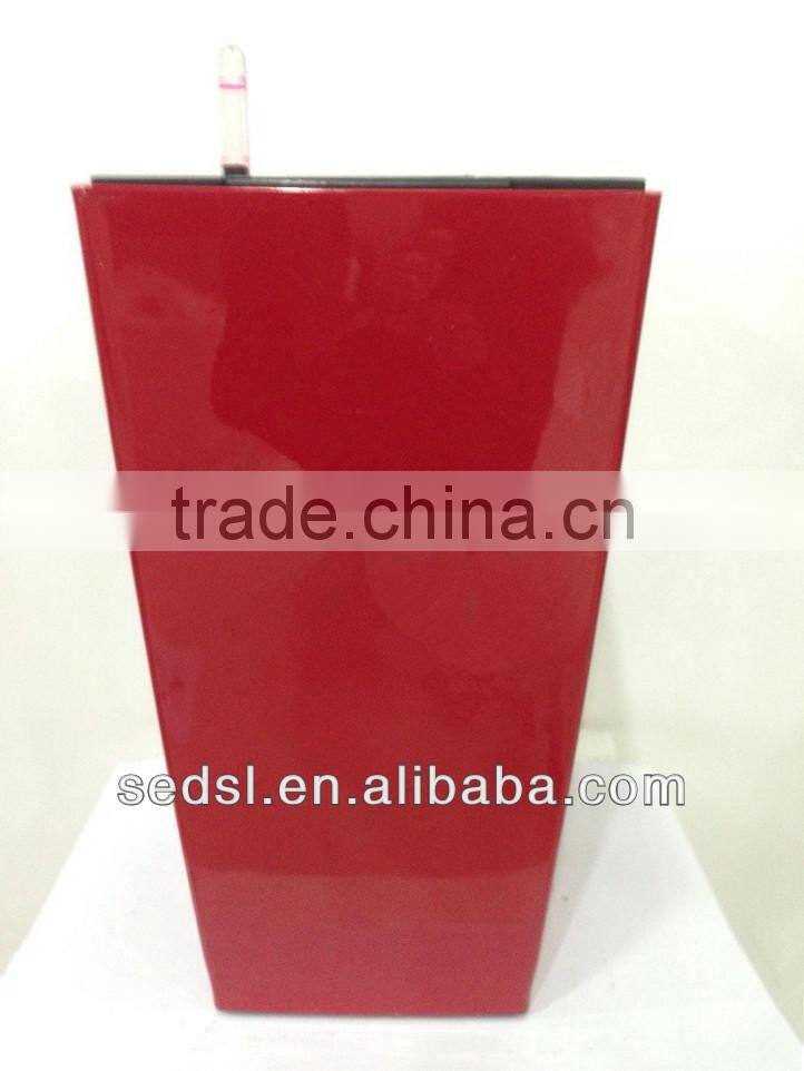 self-watering square wholesale glass flower pots