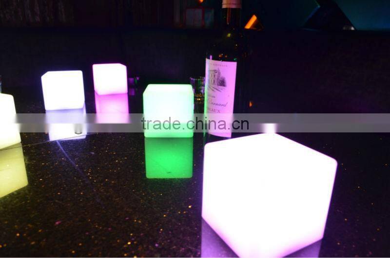 10x10x10cm Decorative multi color changing rechargeable led table lamps