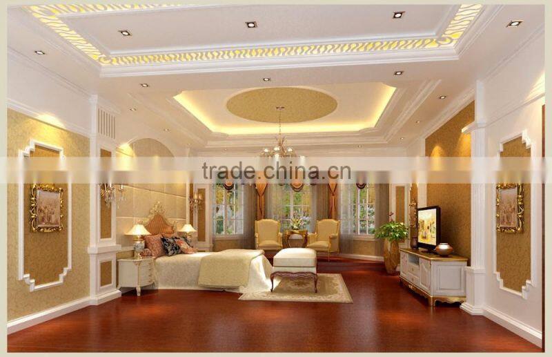 3D Interior Rendering Of Luxurious Master Room Of Private Villa