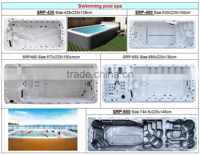 Luxury CE approval outdoor 8 to 12 persons Whirlpool massage balboa acrylic jazz spa