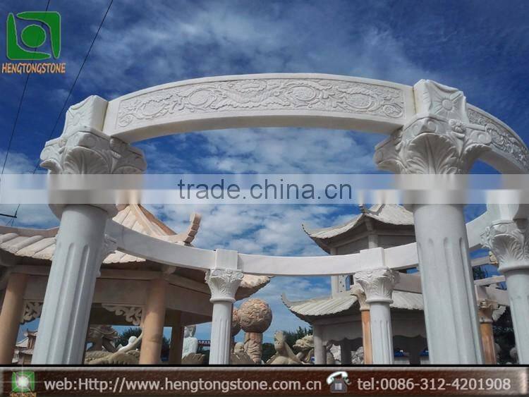 Natural Marble Garden Gazebo Pergolas For Sale