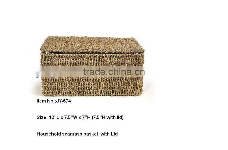 Household seagrass basket for wholesale