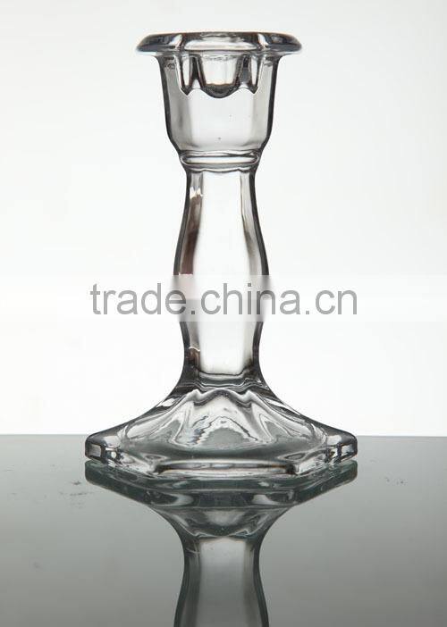 Crytal candle holders,tall glass candle holder