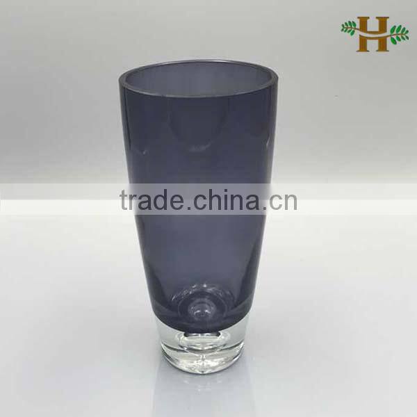 Smoky Grey Handblown Glass Terrarium