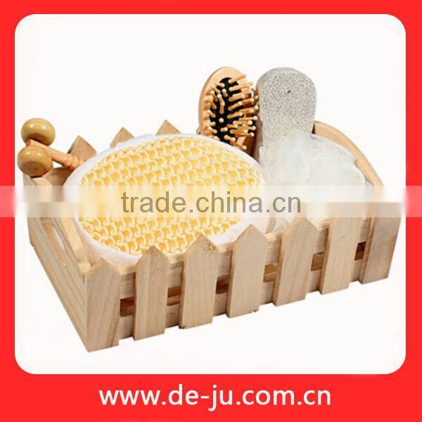 Natural Wooden Spa Seven Wood Comb Bath Set