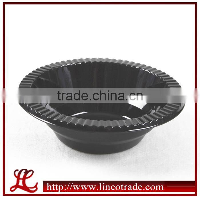 Party Black Plastic PS Disposable Bowl