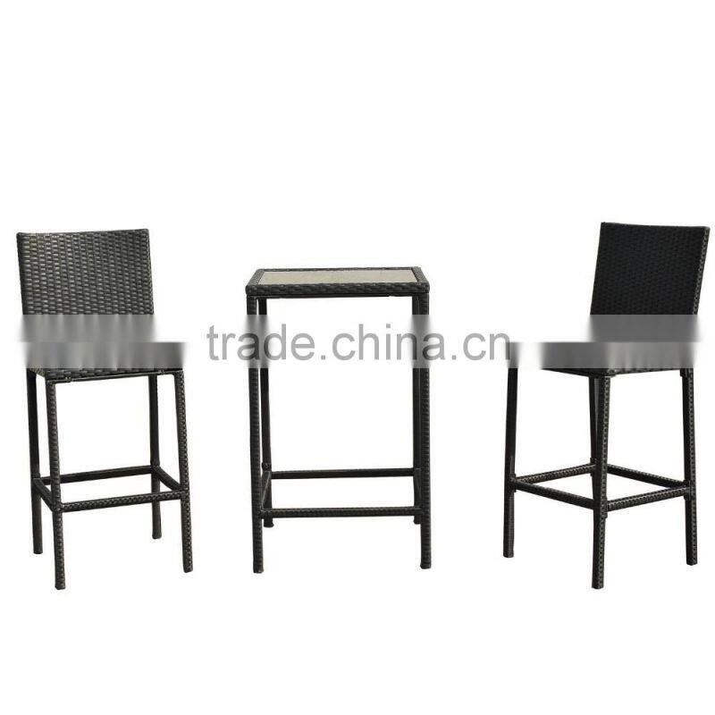 2017 Sigma trade assurance used commercial plastic rattan woven outdoor bar furniture