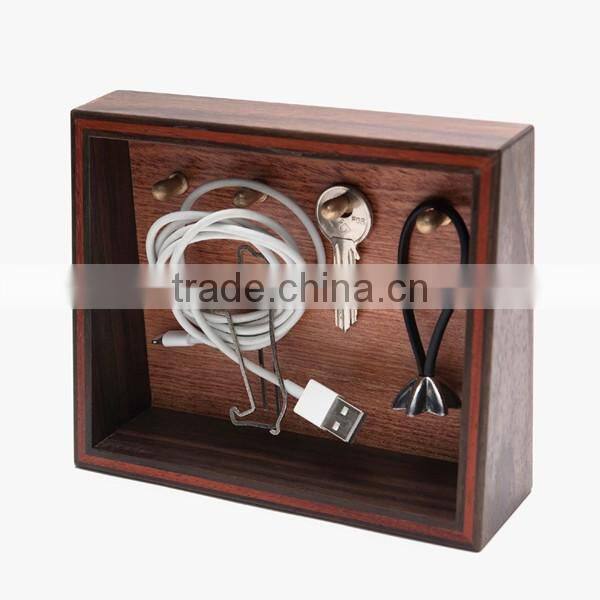 High Quality Easy Assembly Household Wooden Key Rack, Original Wood Jewelry Decorations Racks