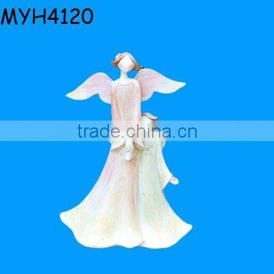Customized ceramic bisque fairy figurines with wings