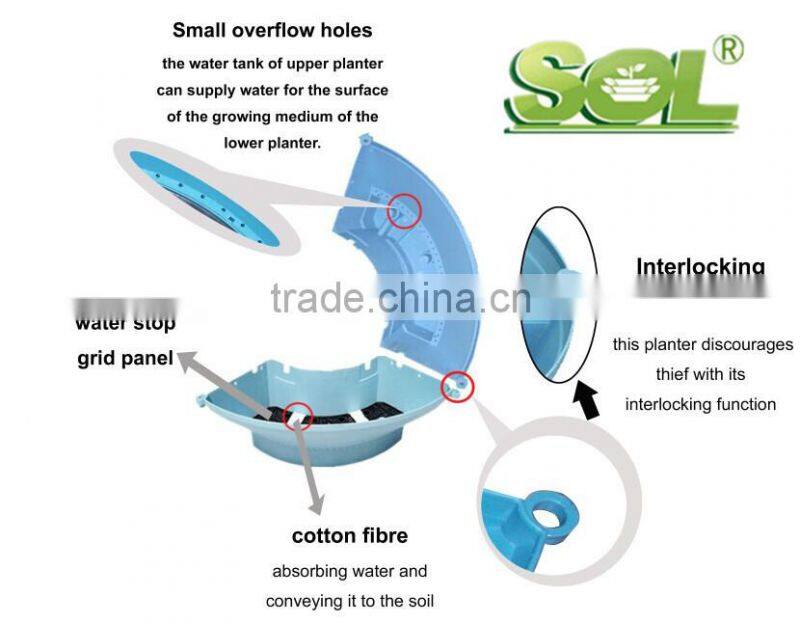 decoration garden lamp post planter hydroponic systems