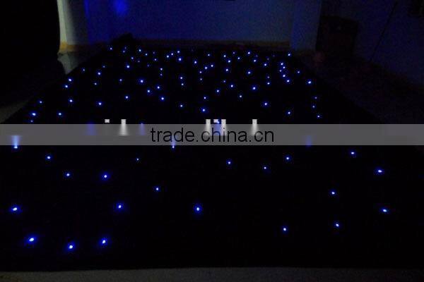 Wedding stage backdrop decor rgb LED ligitng twinkling star curtain professional dmx lights
