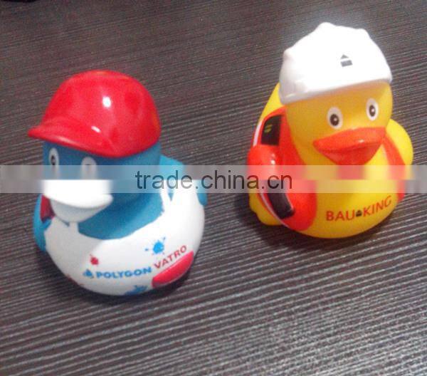 Promotional Christmas toy PVC floating bath baby duck