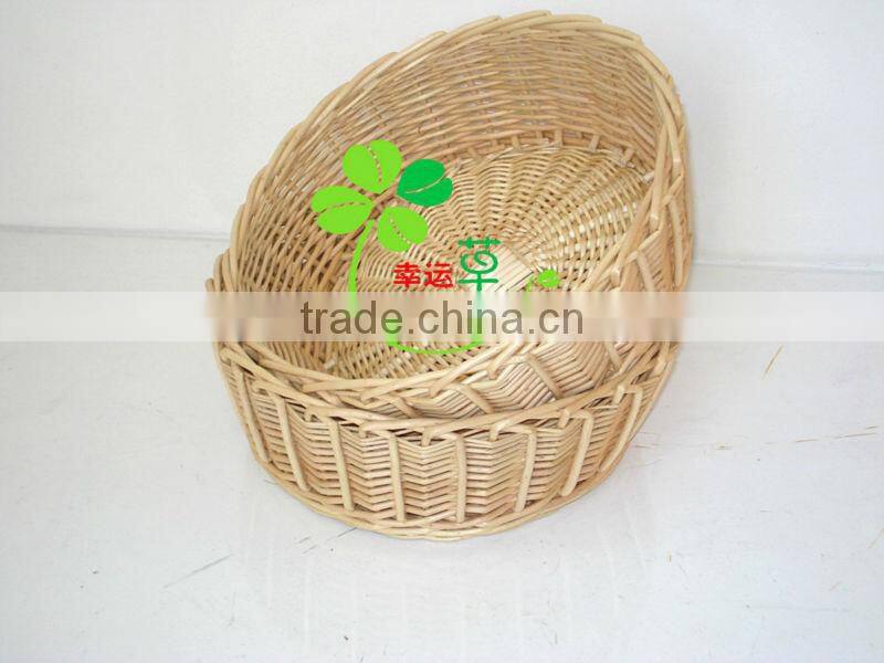 nature wicker gift basket with liner